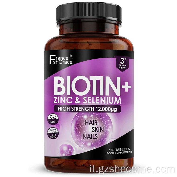 compresse di zinco biotina di biotina.